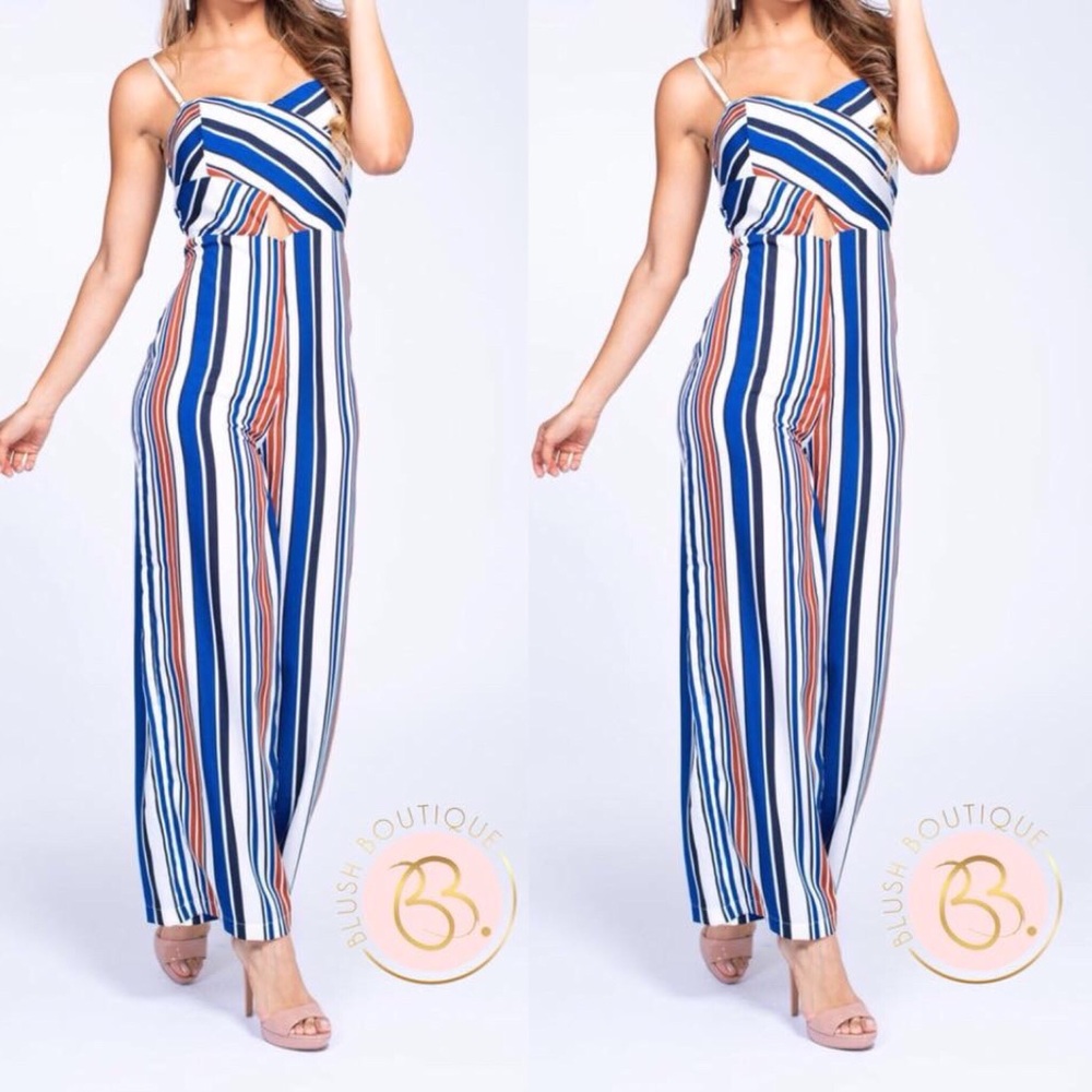 Striped jumpsuit